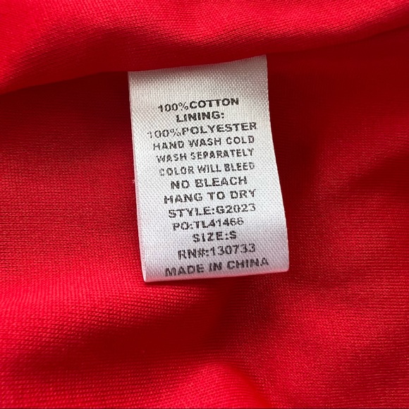 Umgee Size Small Red Floral Mini Summer Bohemian Dress Bell Sleeve Cottagecore - Picture 12 of 13